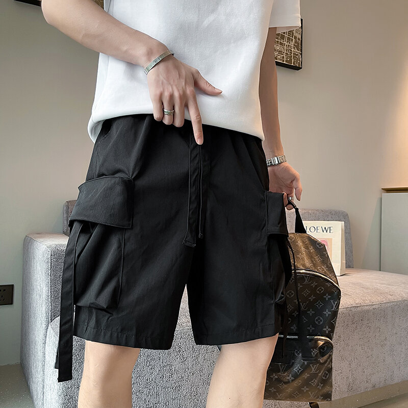 Shorts táticos de carga urbanos impermeáveis para homens, calças de secagem rápida respiráveis masculinas ao ar livre, shorts casuais de verão E21