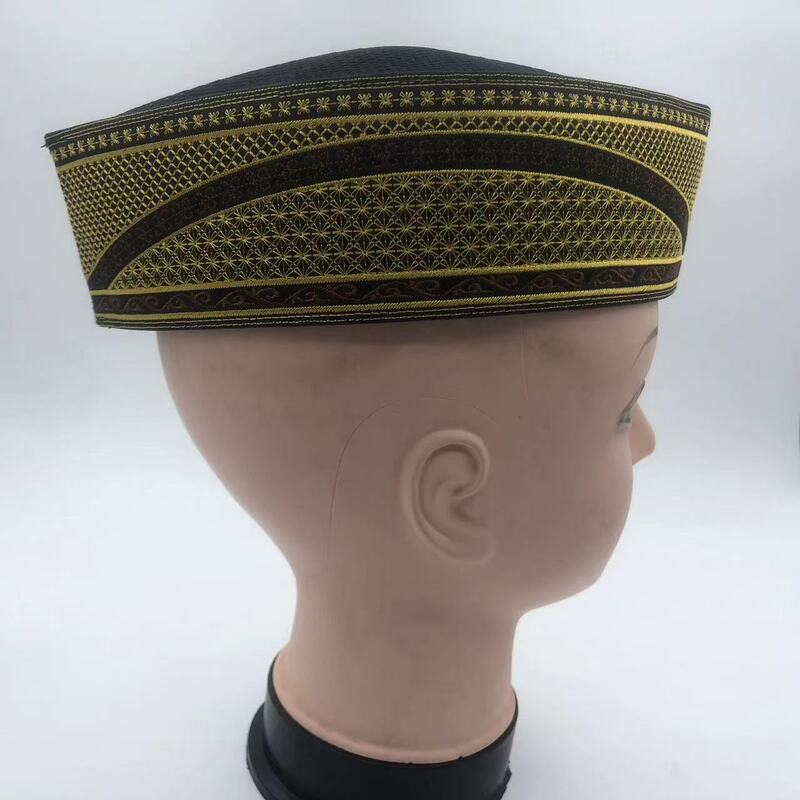 Topi Muslim untuk pria pakaian produk pajak Turki gratis pengiriman Topi perahu Malaysia Kippa Islami Kufi Topi Mesh 03268