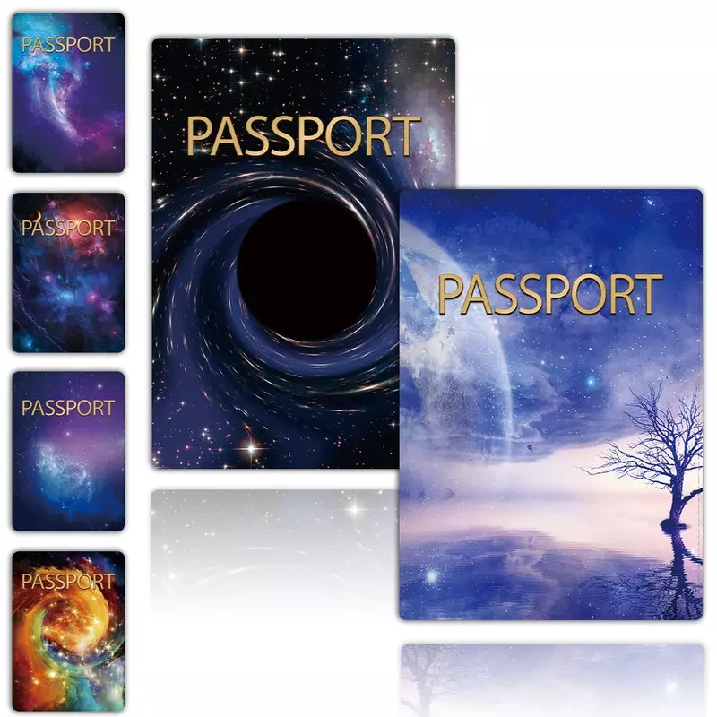 Passaporte titular viagem carteira de couro passaporte capa cartões de viagem carteira documento organizador caso espaço padrão presente de casamento