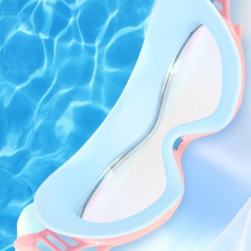 Galwanizowane galwanizowane okulary pływackie pływają z szerokim widokiem gogle pływackie przeciwmgielne elastyczne sprzęt do pływania anty-UV do pływania