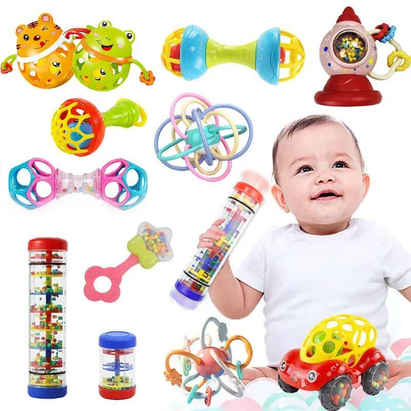 Sensory Rattle Baby Toys 0 12 Months Teething Toys Baby Games Toys Development Baby Teether Rattle Toys For Babies 1 2 3 Years