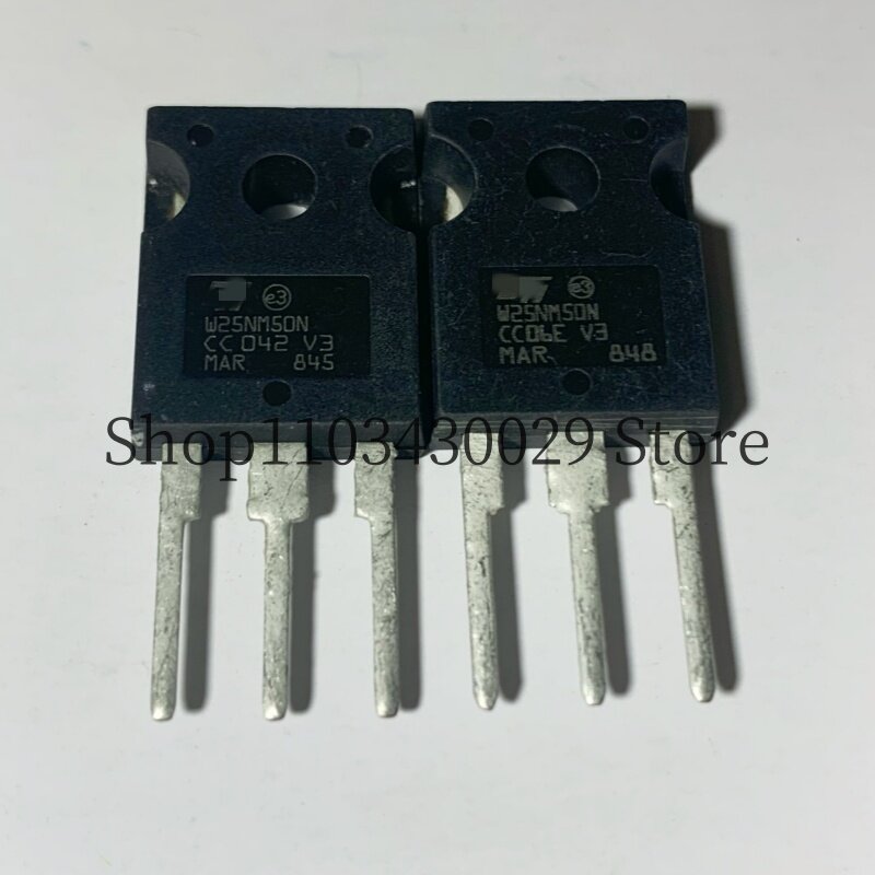 Transistor do MOSFET, 25A, 500V, novo e original, STW25NM50N, TO-247, 10 PCes