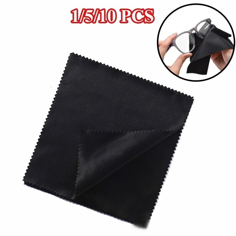 Glass Cleaning Cloth 1/5/10Pcs Lens Clothes Microfiber Phone Screen Cleaner Sunglasses Camera Duster Wipes Eyewear Accessories