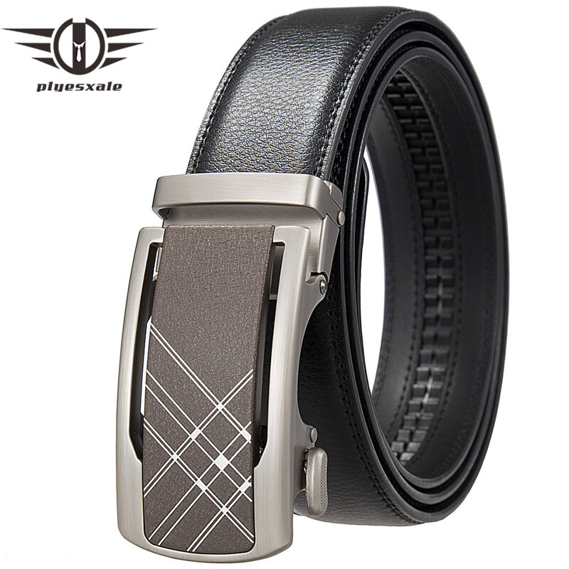 Plyesxale 2024 New Arrival Men Belt Genuine Leather Casual Vintage Belts Cow Leather Black Cowhide Straps Male Top Quality B999