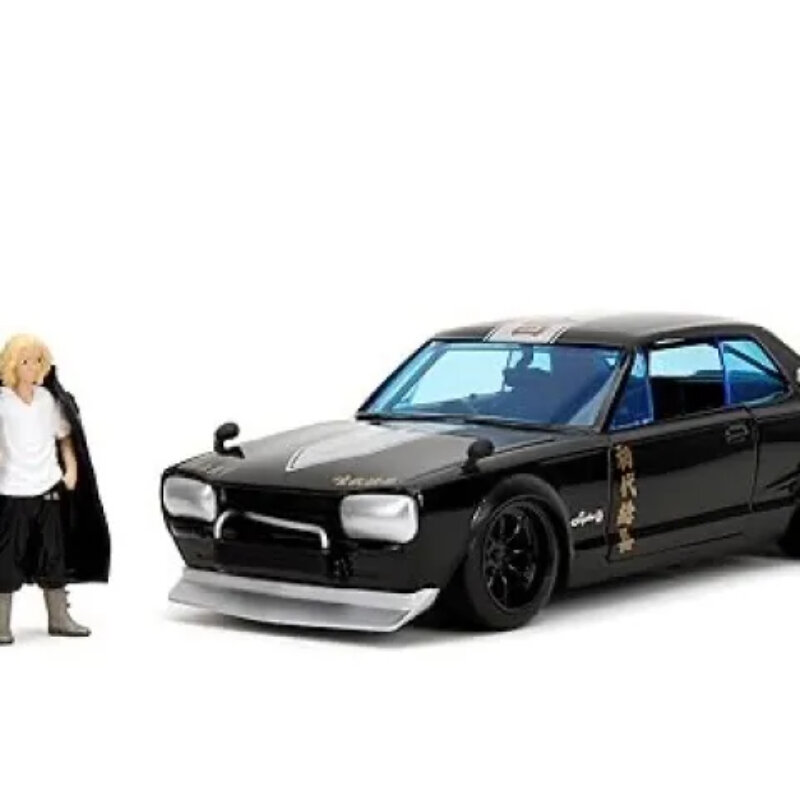 Nissan Skyline GT-R Diecast Metal Alloy Car Model, Brinquedos infantis Coleção Presentes, Alta Simulação, 1:24