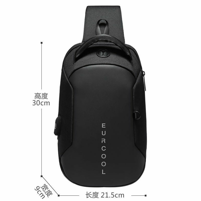 Многофункциональная нагрудная сумка через плечо, мужские мессенджеры с USB-портом для зарядки, водонепроницаемые слинг-сумки на плечо для мужчин