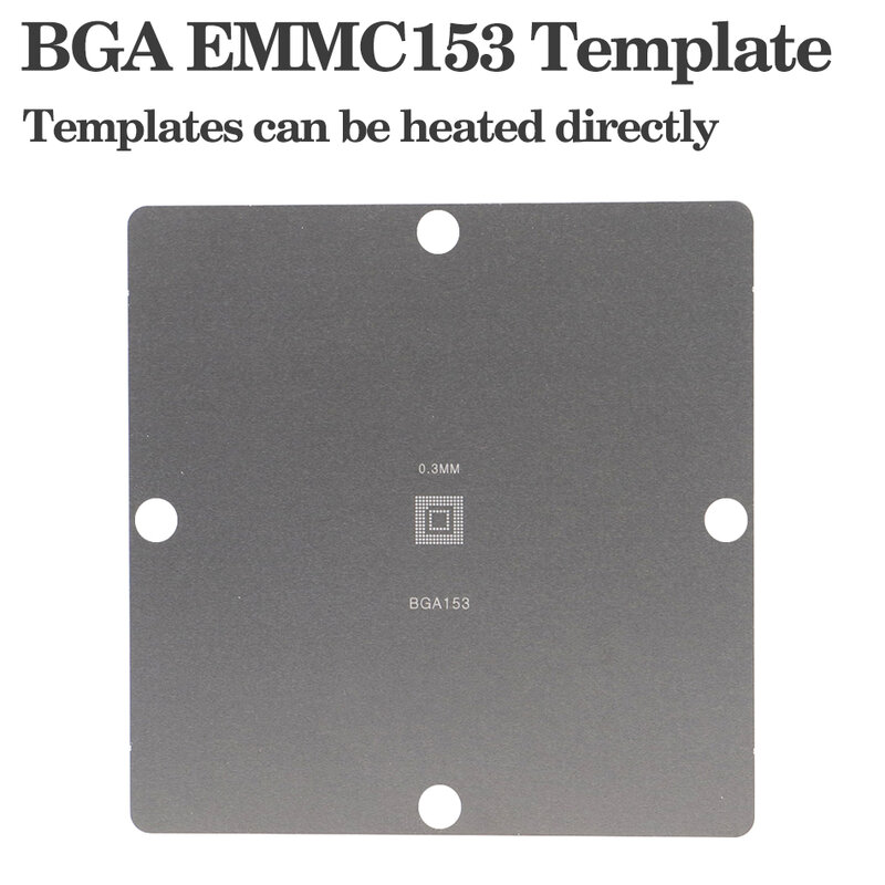 Direct Heating 90*90mm 1PCS/Lot EMMC BGA169 BGA153 Stencil Template 0.3MM BGA Stencil