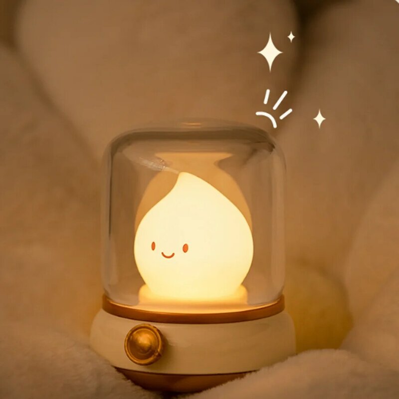 Портативная Настольная мини-лампа с зарядкой от USB, мультяшный милый Настольный орнамент, ночник для спальни в общежитии, детские подарки