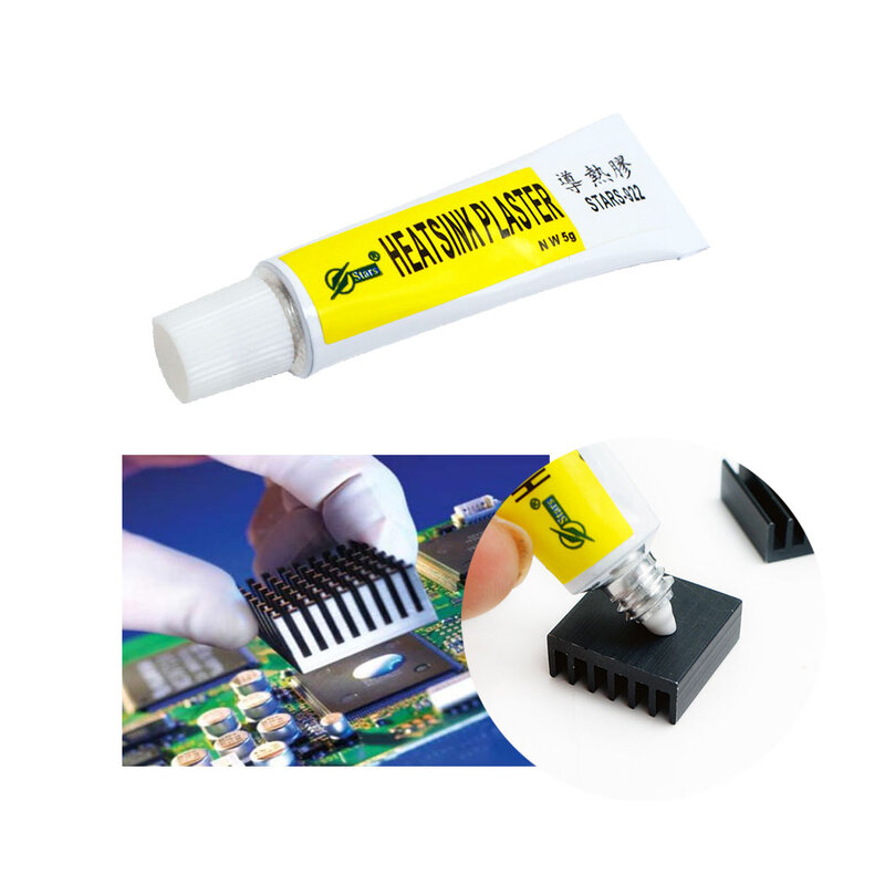1-5Pcs Thermal Grease Paste Conductive Heatsink Plaster Adhesive Glue For VGA RAM LED IC Cooler Radiator Cooling Good Viscosity