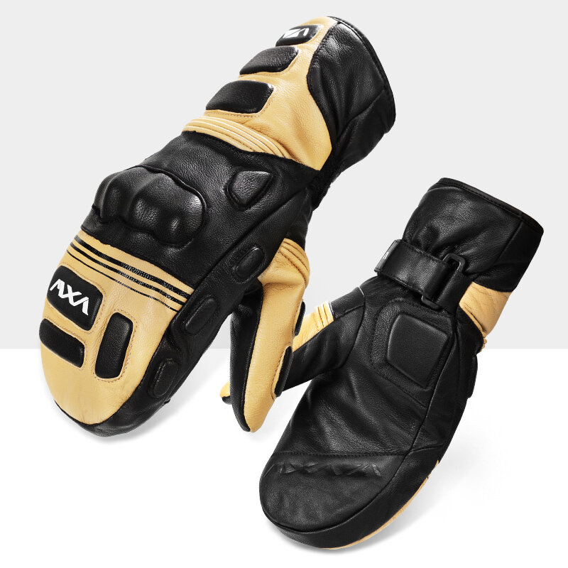 VXW Лыжные перчатки Козья кожа водонепроницаемые ветрозащитные зимние теплые спортивные перчатки для сноуборда
