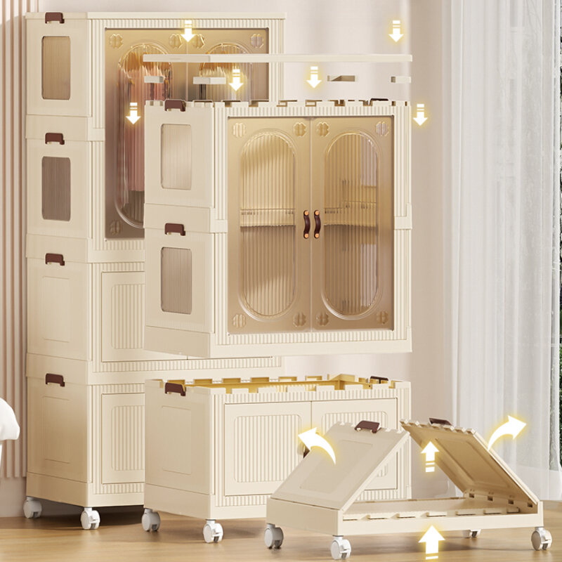 Lemari kamar tidur anak-anak lemari gantungan kabinet pengatur bayi lemari anak-anak Placard plastik Enfant Furniture MR50CW