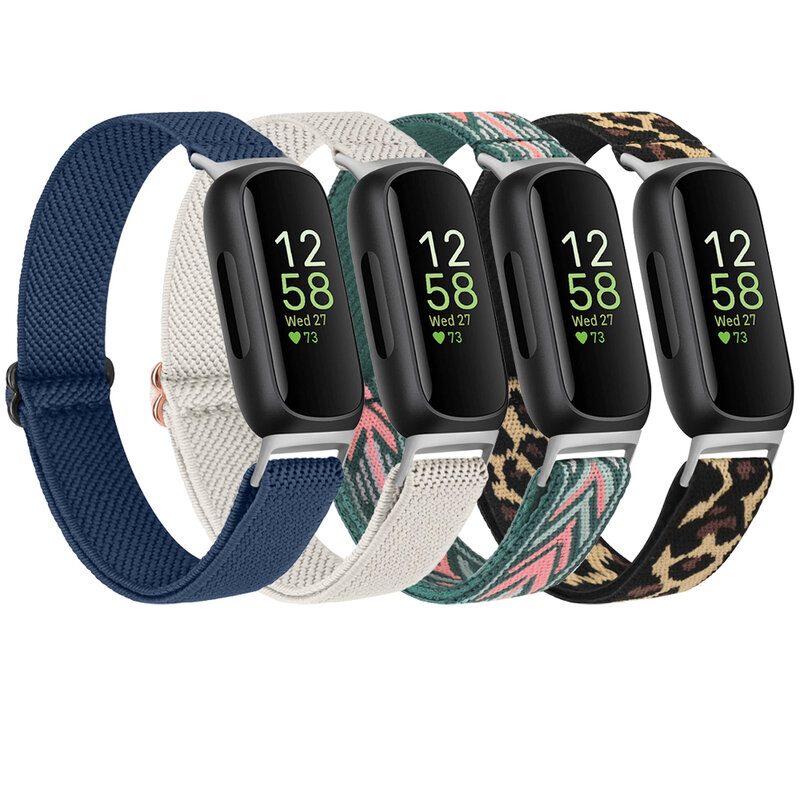 Elastische Nylon Band Voor Fitbit Inspireren 3/Inspireren 2 Band Armband Verstelbare Polsband Voor Fitbit Ace 2 3 Horlogeband Vervanging
