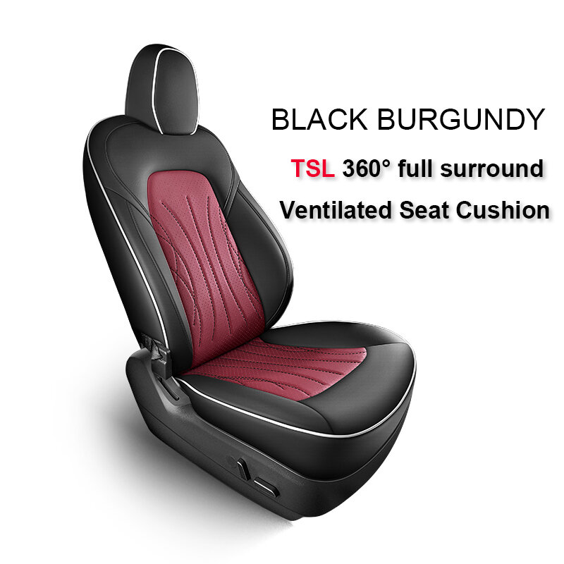 Car Ventilated Cooling Seat Cushion for Tesla Model Y 3 Full Surround Covered 10 Fans Ventilation Seat Cover For One Seat