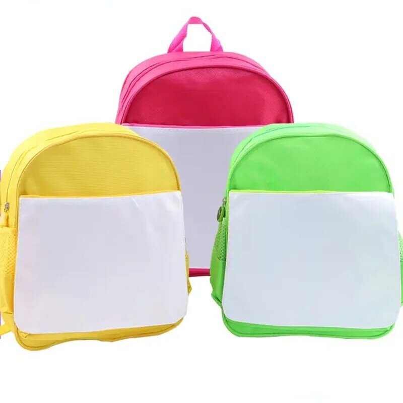 Nuovo arrivo bambini sublimazione zaino vuoto borse da scuola carine bambini studenti regali per l'asilo per la stampa del Logo di Design personalizzato