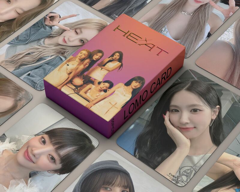 55pcs Kpop Gidle Lomo Cards I Feel New Album photobars (G)I-DLE Photo Cards cartoline fan Gift