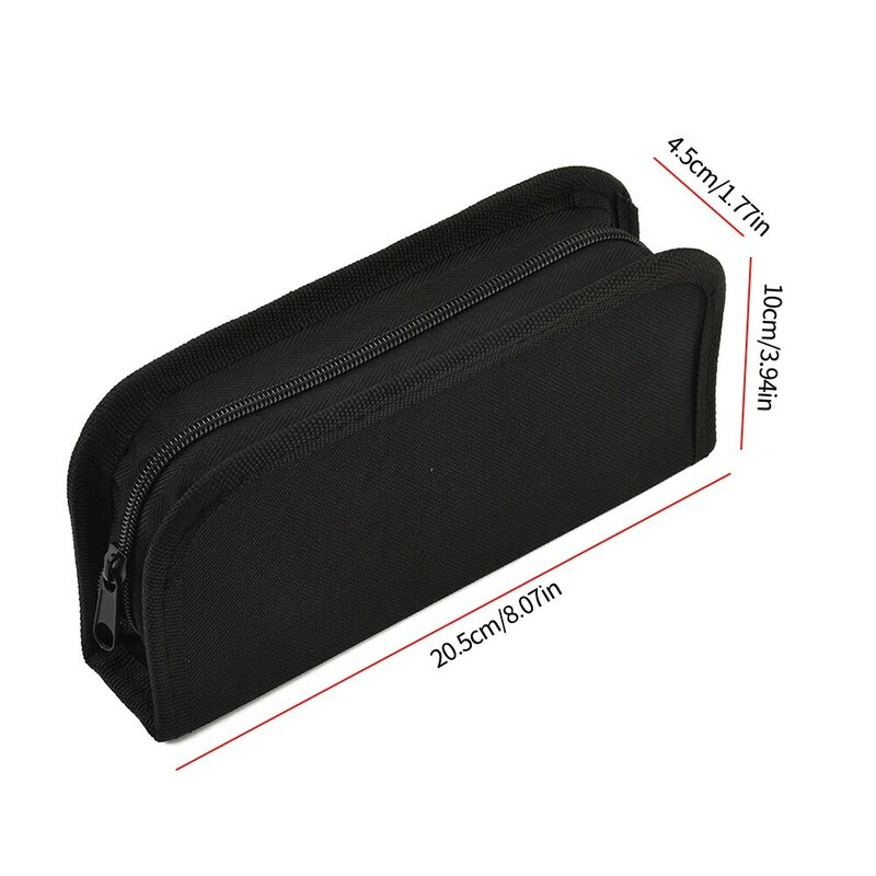 Oxford Cloth Storage Handbag, Toolkit Bag, Black Utility Handbag, 0.11KG, 20.5*10*5cm, 24*20.5cm