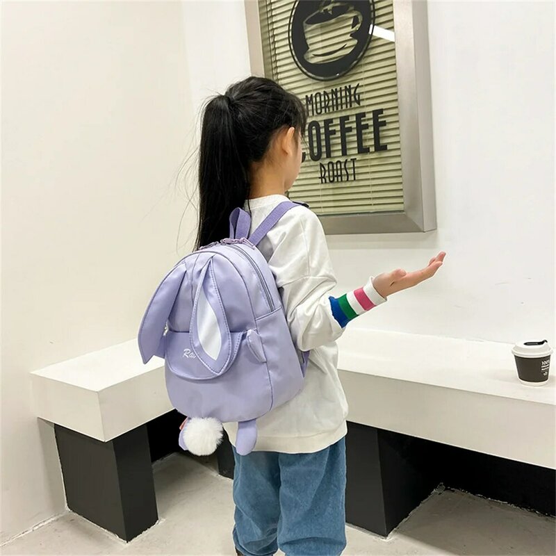 Kawaii Rabbit Ears Backpack Bunny Portable Kids Travel Bag Boys Girls Schoolbag Stationery Storage Organizer School Supplies New