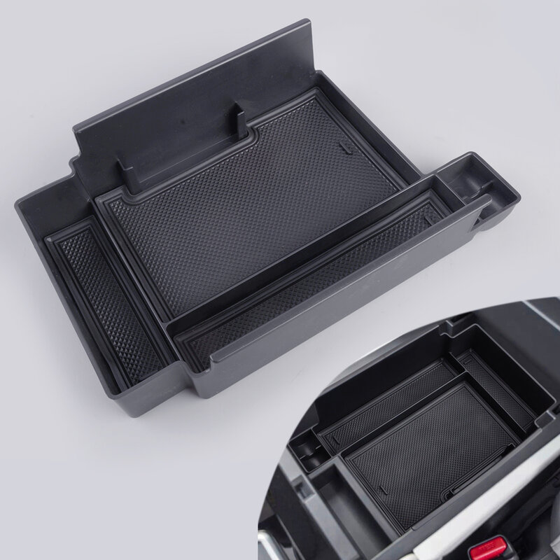 Автомобильный Черный контейнер для хранения в подлокотнике центральной консоли, лоток-органайзер Подходит для Nissan Pathfinder 2022-2023