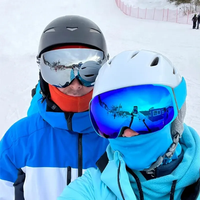 Phmax-óculos de esqui anti-nevoeiro com lente magnética para homens e mulheres, esportes ao ar livre, montanha, snowboard, neve, com máscara, uv400