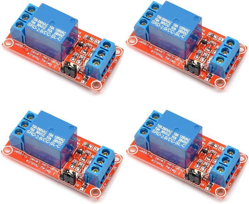 4pcs 24V One 1 Channel Relay Module Board Shield with optocoupler Support High and Low Level Trigger