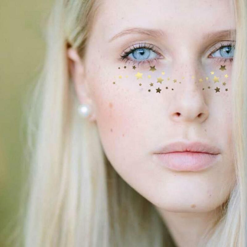 แฟชั่นกระ Sticky รูปแบบที่สวยงามชั่วคราว Tattoo ปลอดภัย Beauty Face Freckle สักชั่วคราวสำหรับผู้หญิงอุปกรณ์