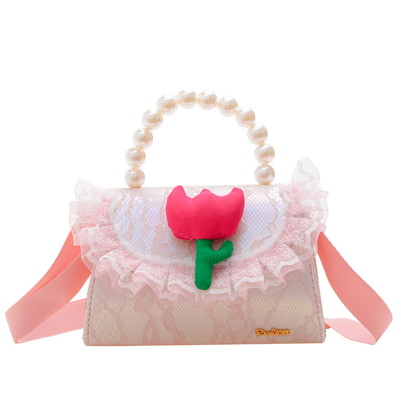 Crossbody Messenger Bag para meninas, Acessório floral elegante para mãe e filhos, Mochilas escolares para crianças