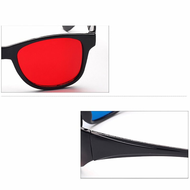 Universal 3D Glasses TV Movie Dimensional Anaglyph Video Frame 3D Glasses DVD Game Glass Red And Blue Color