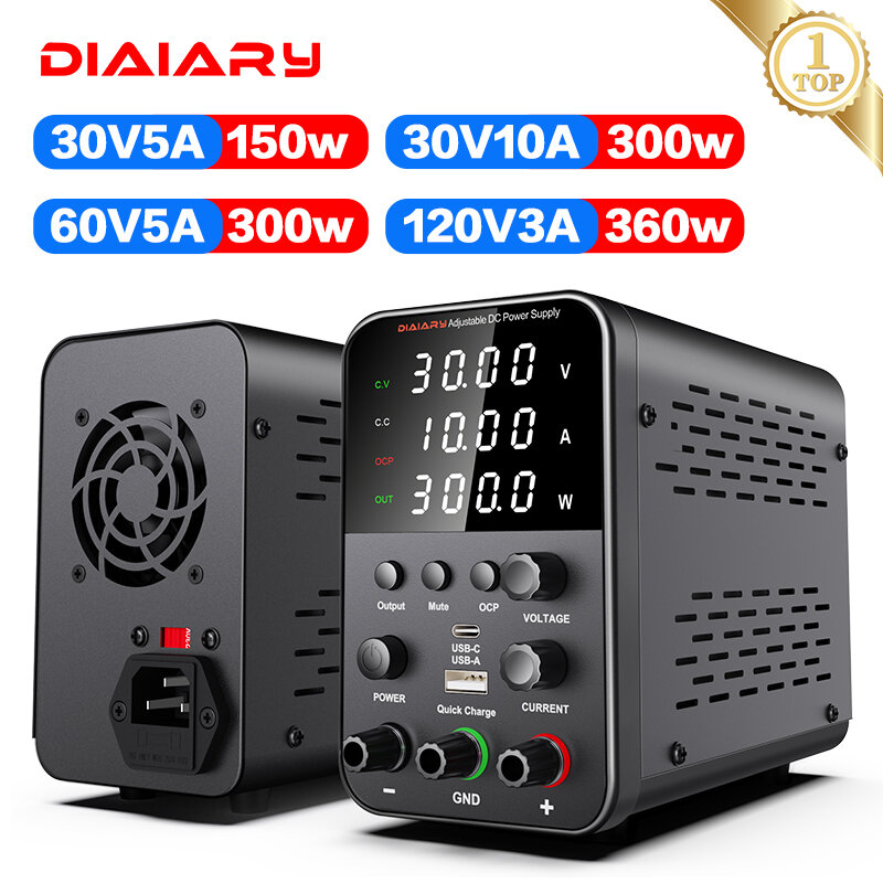 Adjustable DC power supply 30V 10A 60V 5A Lab Bench Power Source Stabilized Power Supply Voltage Regulator Switch 110-220V