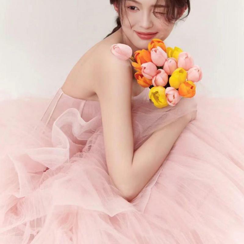 Женское бальное платье It's yiiya, розовое классическое платье со шлейфом без бретелек на лето 2019
