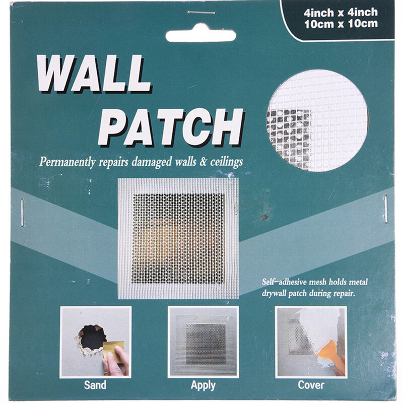 Dry Professional Aluminum Plastic Self Adhesive Composite Board Ceiling Hole Repair Wall Patch Fix Metal Mesh Home Damage