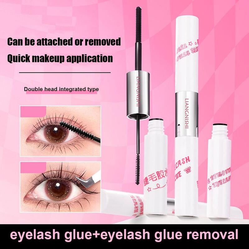 2in1 10ml Cluster Eyelash Glue Bond And Seal Fast Dry Gel+Eyelash Removal Gel Segment Eyelash N4B4