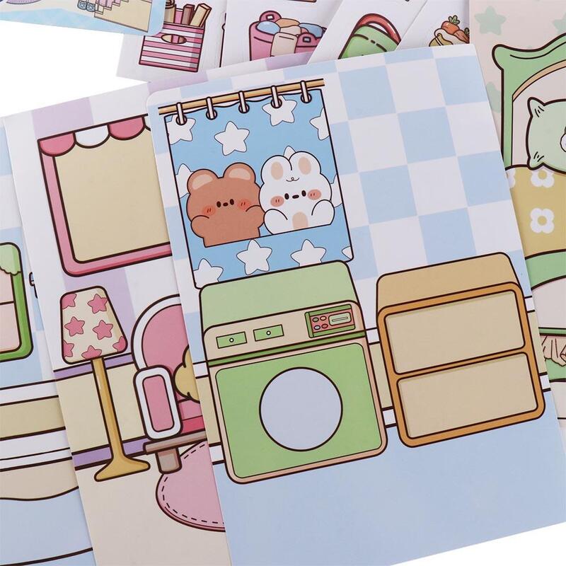 Kawaii Prise Musik ruhiges Buch Handbuch Aufkleber Buch Anime Telado beschäftigt Buch Papier Cartoon Geschenke