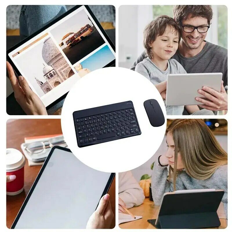 Tablet Wireless Keyboard Magnetic Round Keycap Wireless Mini Keyboard Wireless Keyboard For Tablets Mobile Phones