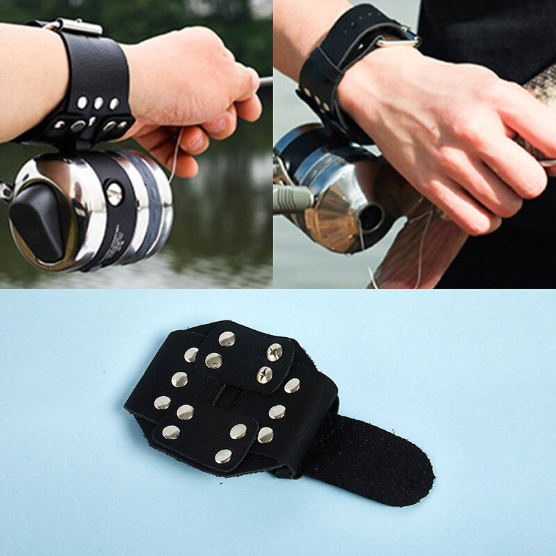 Wristband Fishing Hunting Shooting Reel Holder Guard Capture Glove Adjustable Strap Tools New