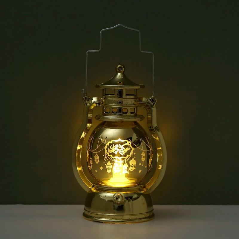 Lámpara Led portátil de Ramadán, faroles de vela electrónicos Eid, iluminación islámica musulmana, decoración, adornos de Ramadán Mubarak M5k2