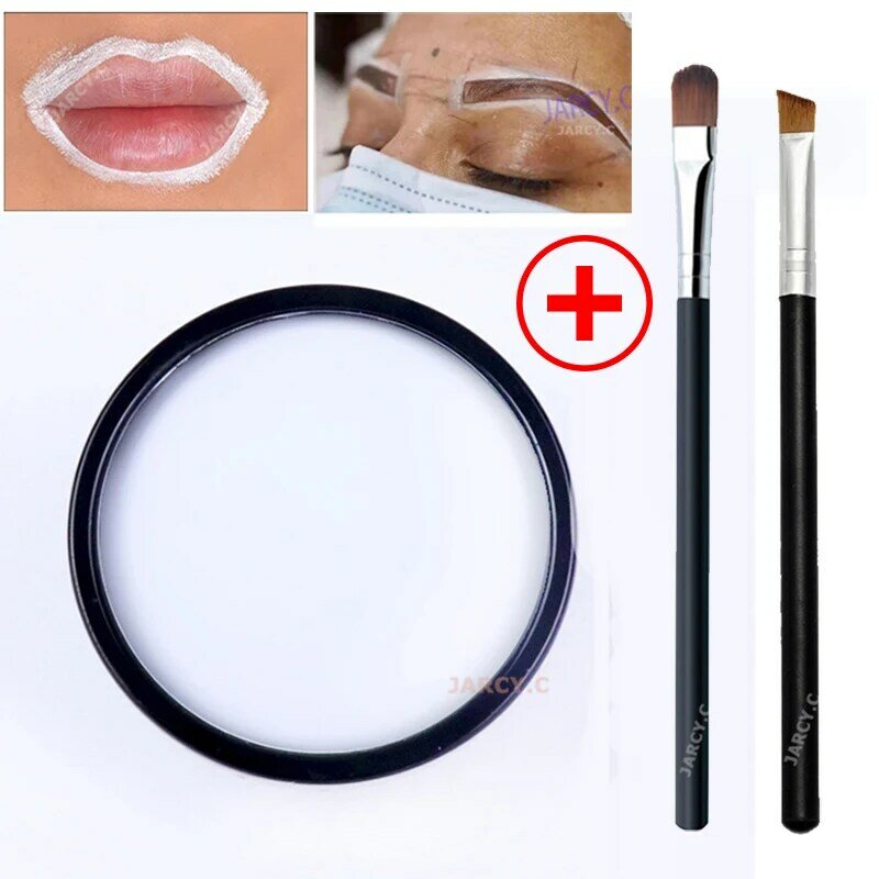 White Lip Eyebrow Paste Microblading Mapping Paste Permanent Makeup Tattoo Accessories Skin Marker Paste Eyebrow Shaping Kit