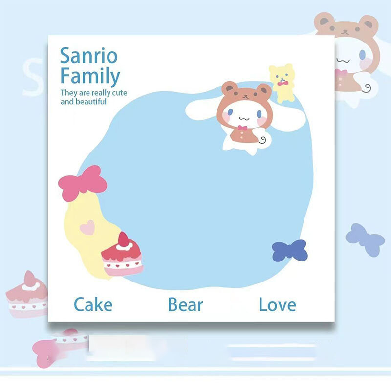 Anime Kawaii Sanrioed Mymelody Cinnamoroll Kuromi Purindog Little Twin Stars Cartoon Leuke Sticky Note Pad Bericht Boek Meisje Gift