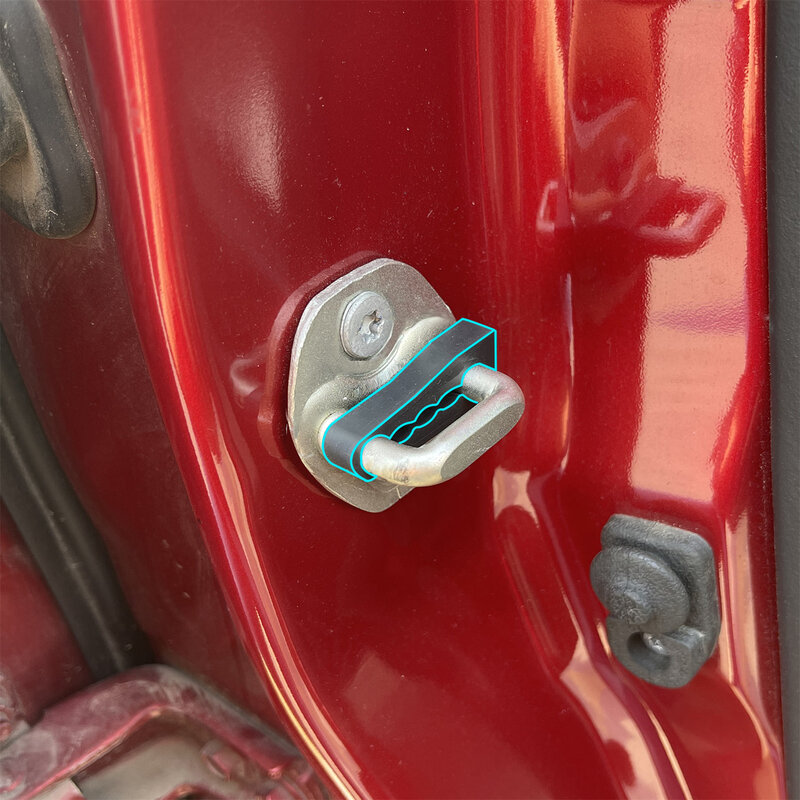 Ammortizzatore fonoassorbente per serratura della portiera dell'auto per Kia sportage Rio k5 Ceed Morning Picanto 2018 - 2023 Screaks a sonagli sigillo per non udenti