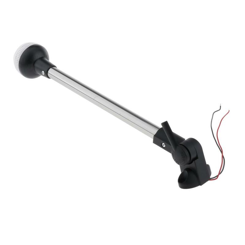Lámpara de poste de luces de popa de navegación LED de anclaje marino Yacgt de 16 pulgadas