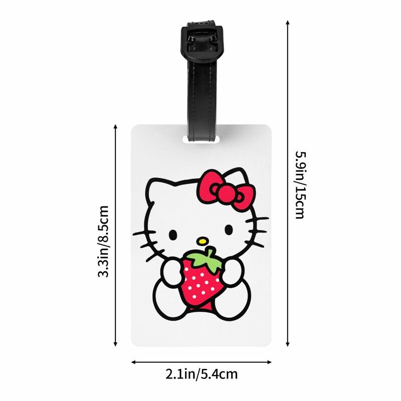 Benutzer definierte Sanrio Hallo Kitty Gepäck anhänger für Koffer Privatsphäre Abdeckung Name ID-Karte