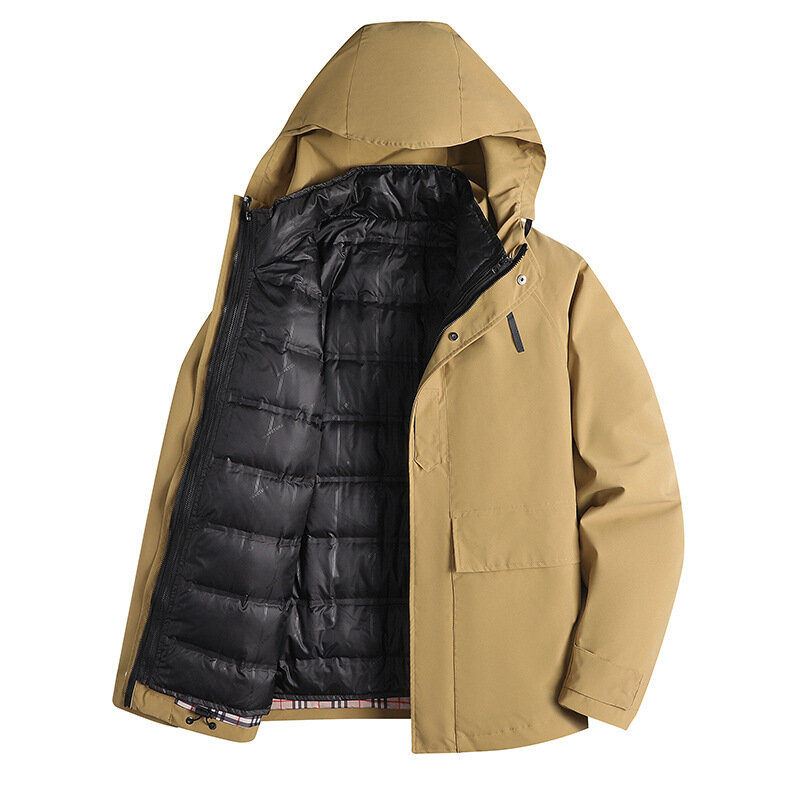 CHAS – manteau en duvet de canard blanc pour homme, coupe ample, collection hiver 2022