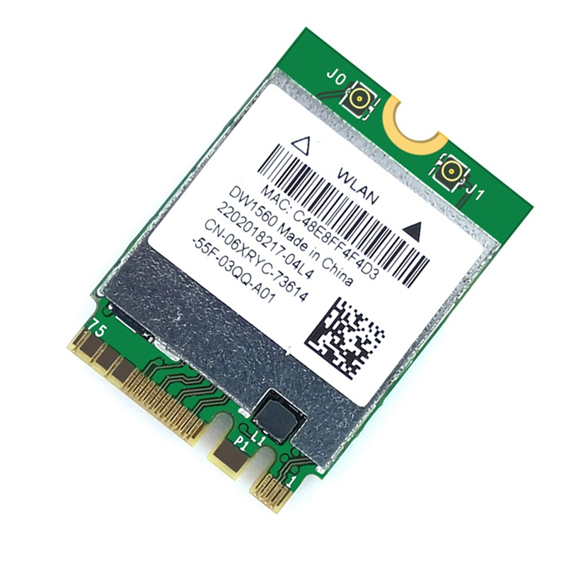 Muslimate DW1560 M.2 adattatore Wifi scheda Wireless 1200Mbps 802.11Ac 2.4Ghz/5G Bluetooth 4.0 scheda NGFF per Mac OS