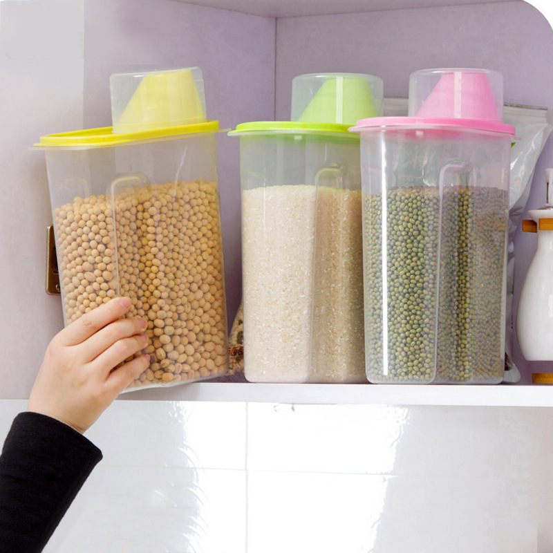 WBBOOMING кухонный пищевой контейнер, герметичный контейнер для хранения зерна, Кухонный Контейнер для сортировки риса, контейнер для бутылок и банок
