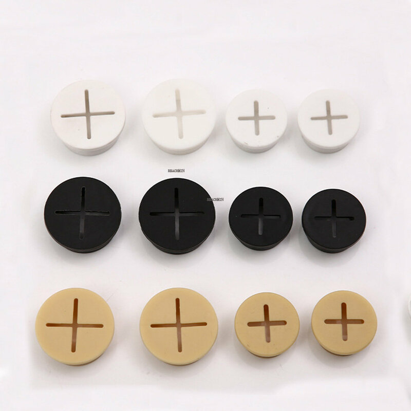 1PC Desk Grommets Flexible Cord Grommet Rubber Cable Wire Hole Cover For Office Computer Desk Table Cable Cord Hole Cover Tools