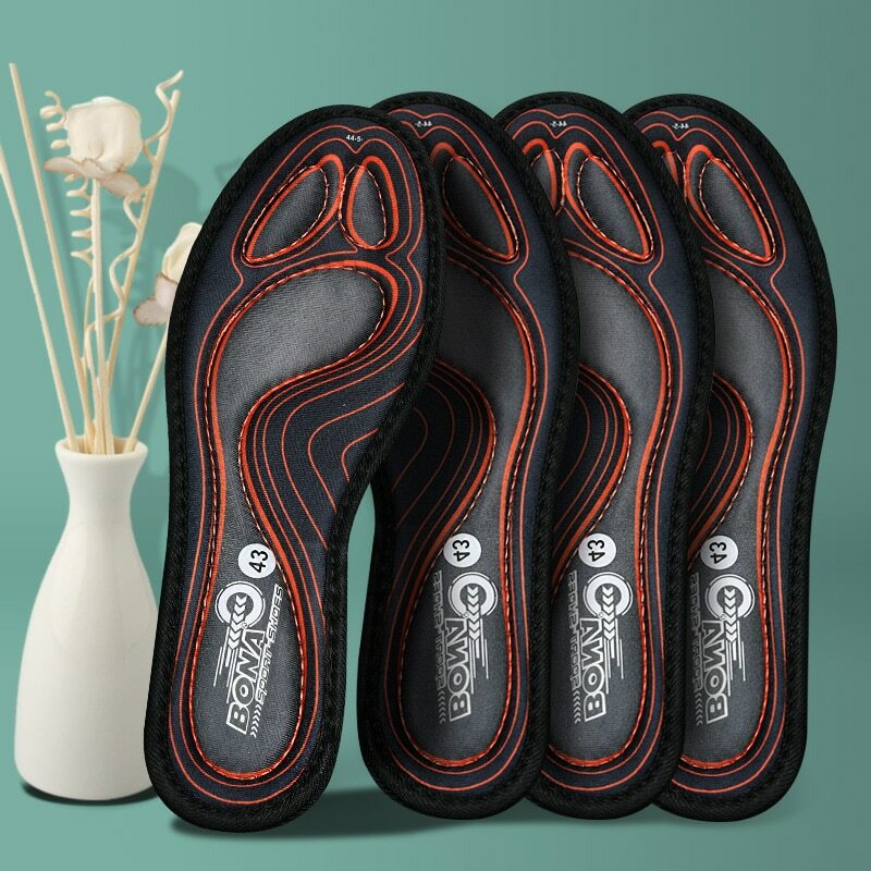 Универсальные кроссовки Bona для мужчин и женщин, подушка высокого качества, амортизирующая дышащая удобная стелька для снятия боли в ступнях