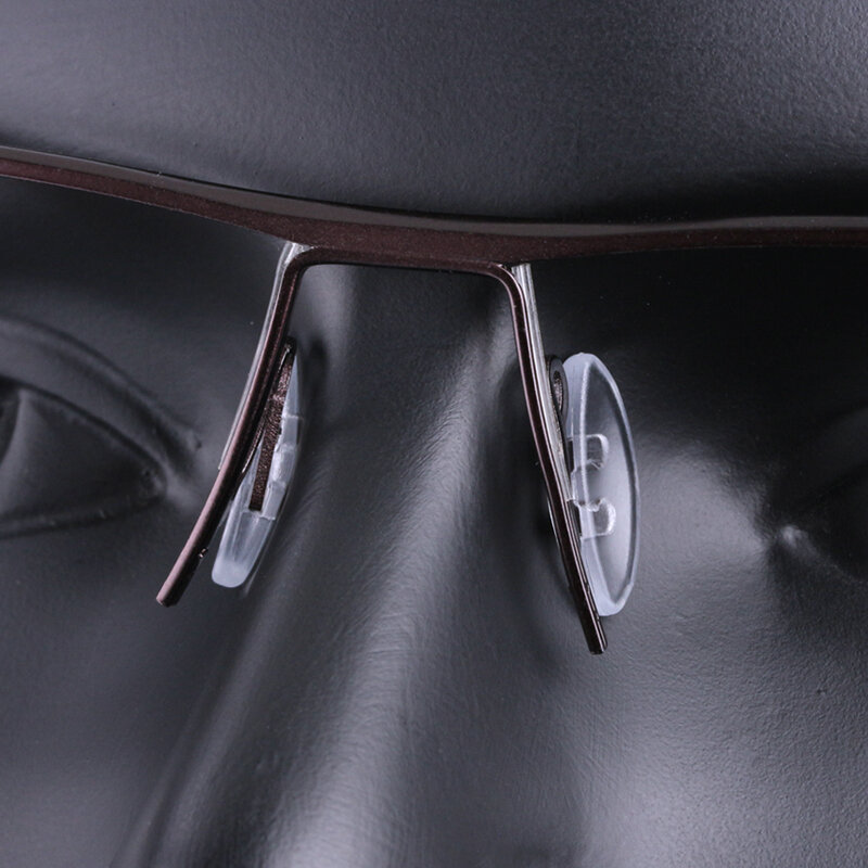 Cuscinetti nasali per occhiali pezzi ovali per naso Pushin Push in morbido Silicone Slide in naselli naselli per occhiali da vista occhiali da sole