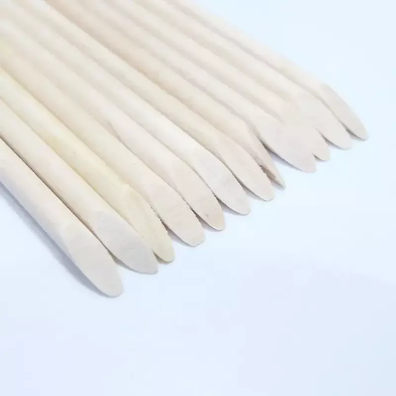 100PCS Nail Cuticle Pusher Orange Wood Sticks Nail Manicures Remover Wooden Design Nail Gel Polish Drawing Stick for Nail Art