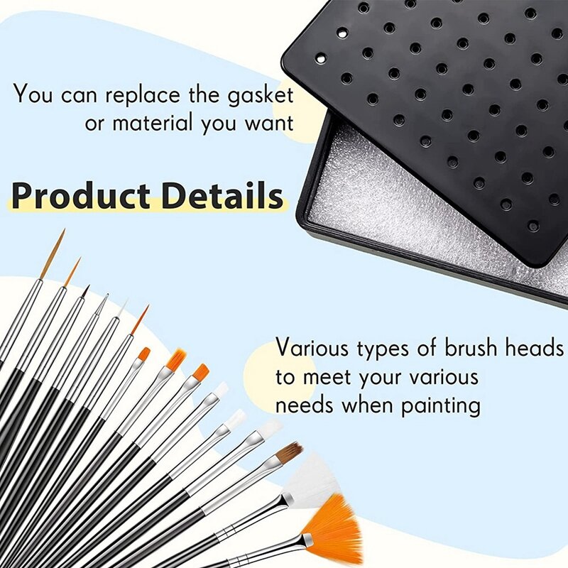 Painting Stand Base Holder And 24 Pcs Alligator Clip Sticks And Clean Brush For Modeling Parts For DIY Card Photo Memo