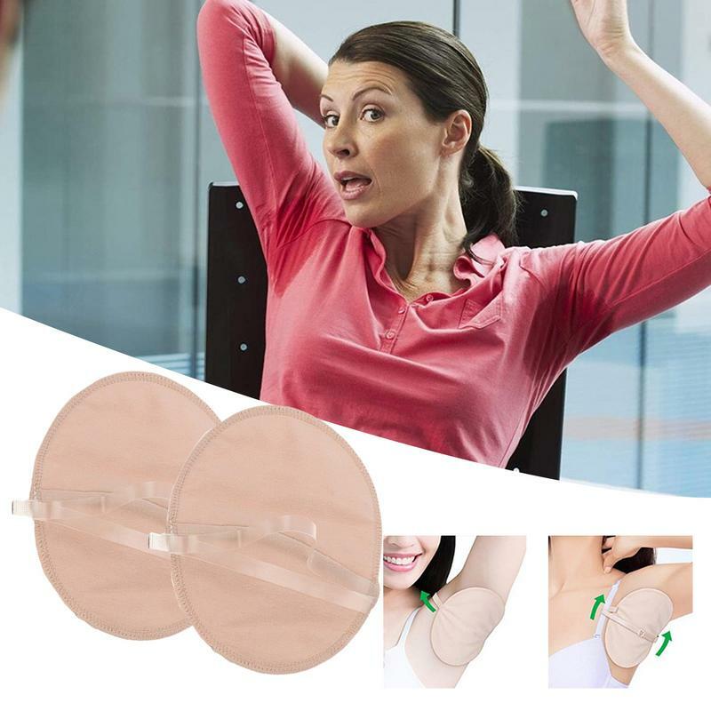 2pcs Underarm Sweat Pads Reusable Armpit Guards Sweat Shield Pad Washable Absorbing Guards Shoulder Strap pads for Underarm