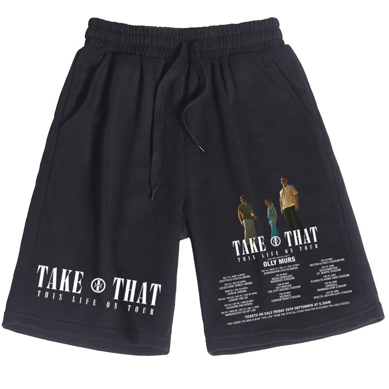 2024 короткие брюки Take That Life On Tour, хлопковые брюки, мужские и женские пляжные брюки